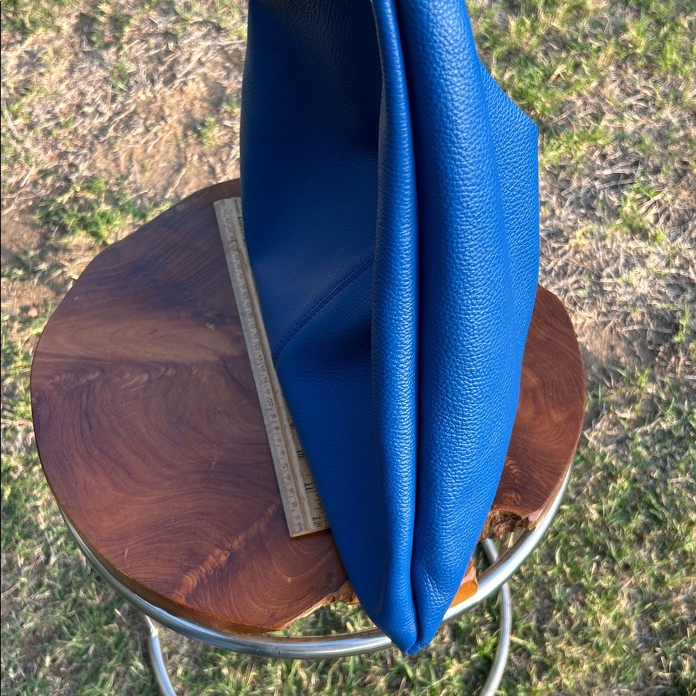 Borse en pelle Italian leather blue hobo satchel bag - Picture 2 of 12